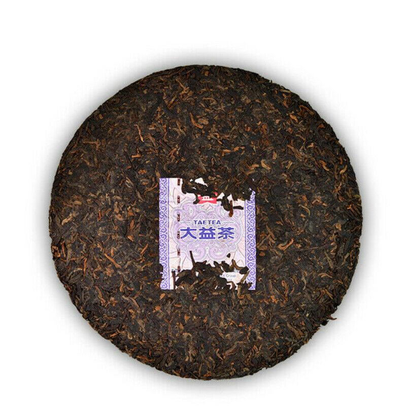 TIAN CHUN * 2019 TAETEA Menghai Dayi Pu-erh Dojrzałe Ciasto Organiczna Czarna Herbata 300g Pudełko