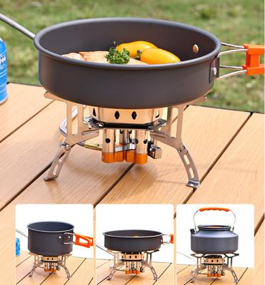 Outdoor Three Burner Camping Portable Folding Card Stove