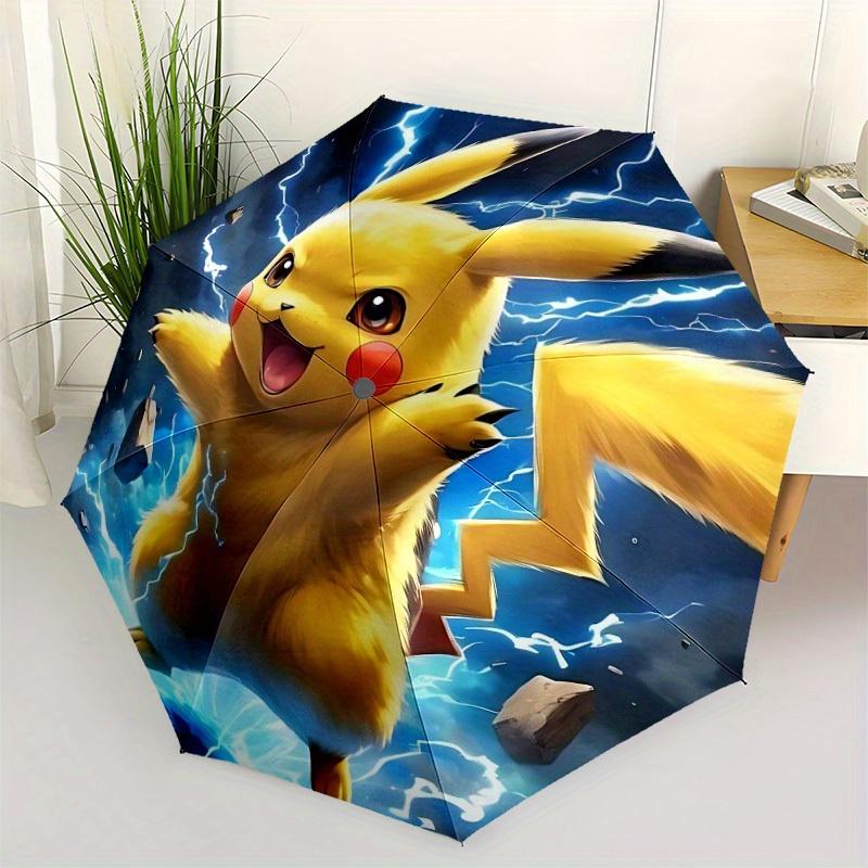 1pc Pikachu, Pokémon Automatic Opening/closing umbrella, Compact Travel Umbrella - - Festive Accessory, Sturdy Ribs yy250807070