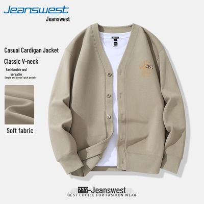 Jeanswest Men's V-Neck Button-Up Cardigan