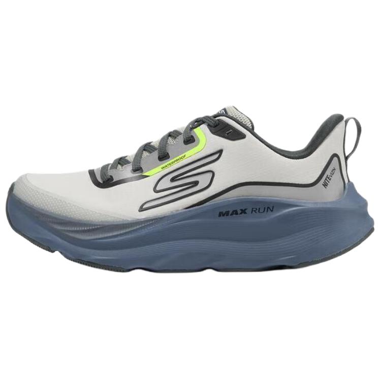 Skechers Max Run Удобные Беговые Кроссовки Мужские кеды Светло-серый 221003-GRY 40