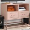VidaXL TV Cabinet Pink 68x39x60.5 Cm Steel, TV Stand, TV Sideboard, Hi-fi Cabinet, TV Bench, Metal Cabinet, Furniture 846549