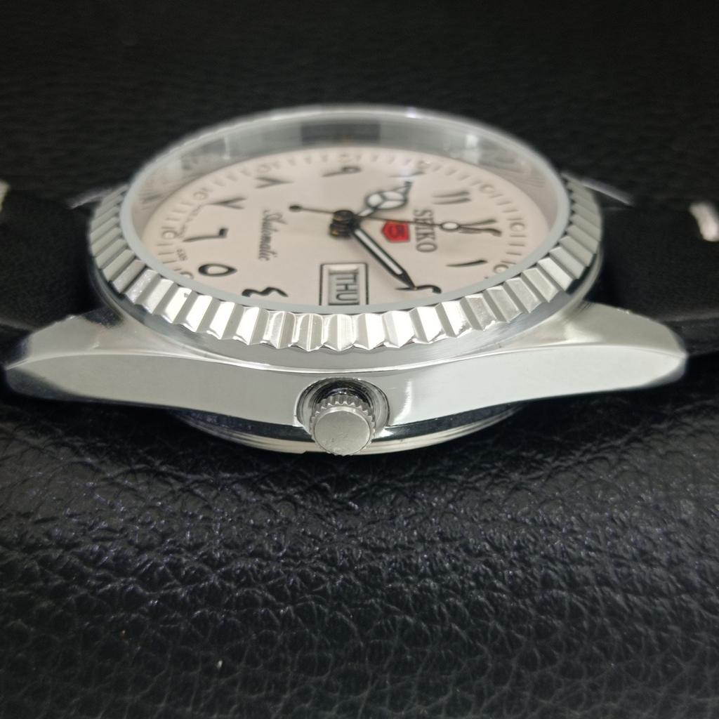 REACONDICIONADO SEIKO 5 AUTOMÁTICO 6309A VINTAGE JAPÓN PARA HOMBRE BLANCO a442481-1