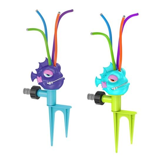 

Детская игрушка-разбрызгиватель для рыбы с красочными трубками для покачивания, летний открытый сад, задний двор, лужайка, вращающийся распылитель воды, игрушка для малышей, подарок для мальчиков и девочек A