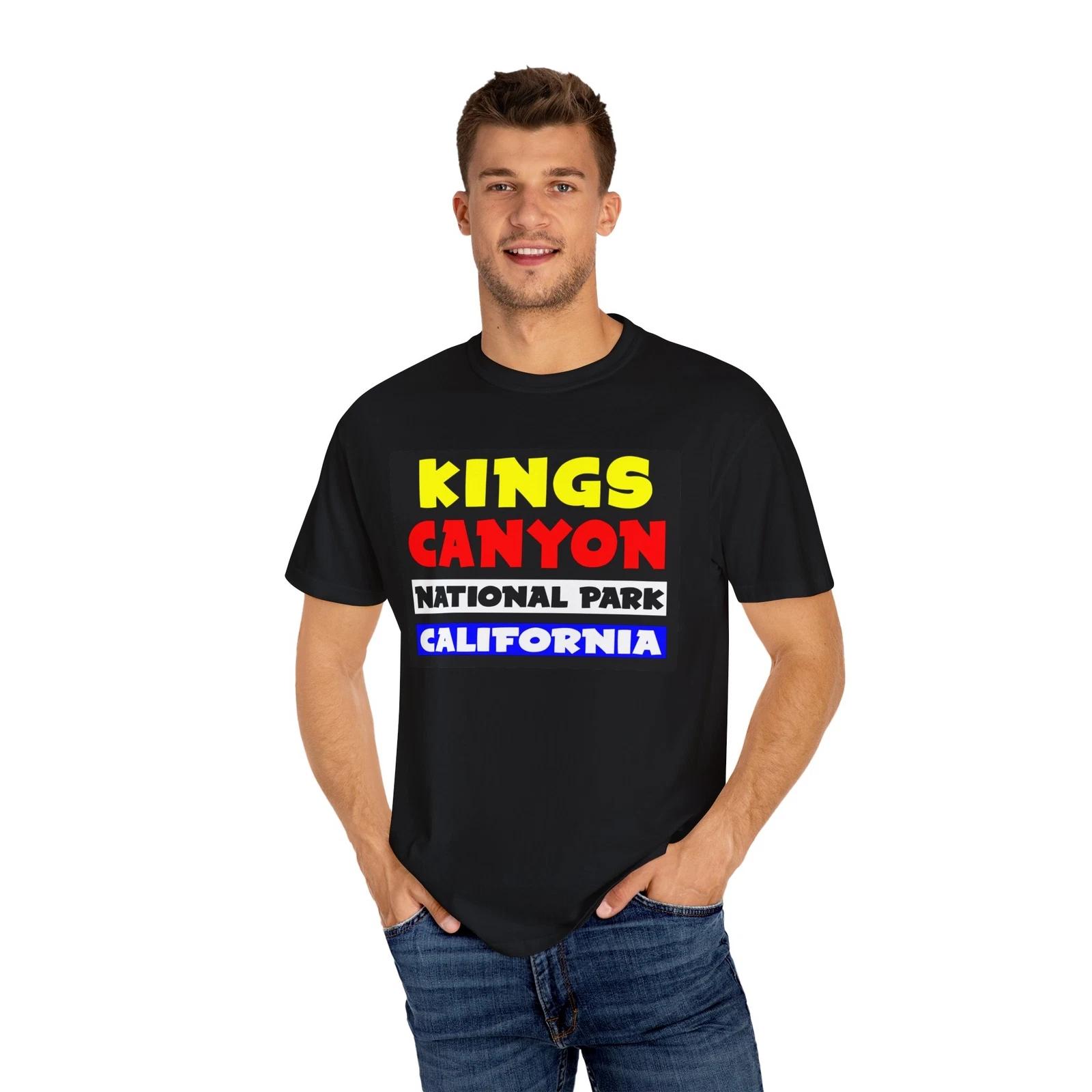 Kings Canyon National Park California Unisex T-shirt, Garment-Dyed Tee, Travel 3XL