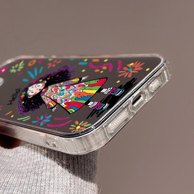 Luxury Make UP Mirror Phone Case For iPhone 11 13 16 Pro Max 14 15 12 16 Plus XR X XS 16promax 15promax Cute Girls Covers Funda