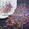 10g Colorful Four-Pointed Star Nail Art Glitter - Mixed Sizes for DIY Resin and Flowing Sand Designs