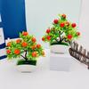 Fruit Oranges Faux Tree Potted Plant For Office Desk And Photography Background