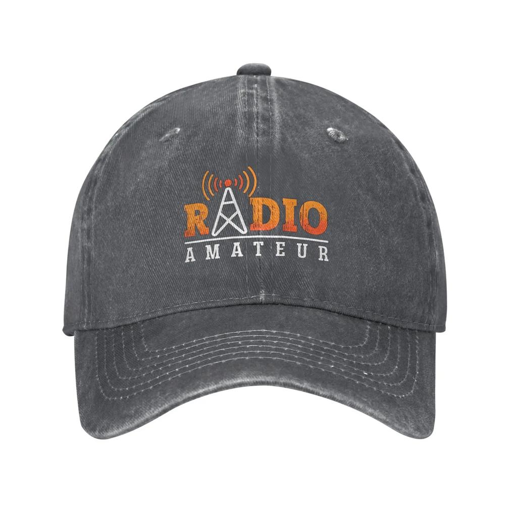 Ham Radio Amateur Loves Washed Baseball Cap Antenna Ham Radio Operator Streetwear Sun Hip Hop Hats Summer Women Unisex Outdoor