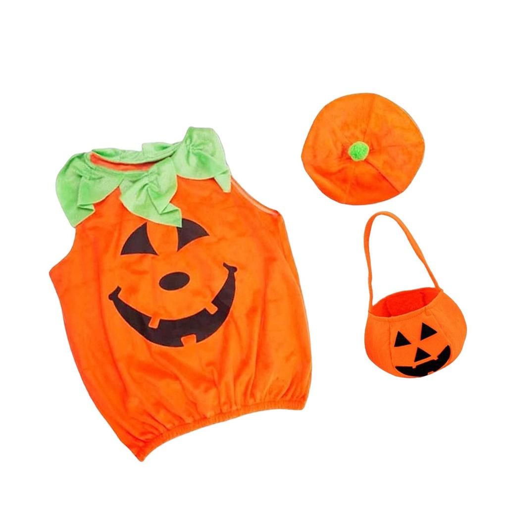 Baby Halloween Pumpkin Costume Cosplay for Fancy Dress Props