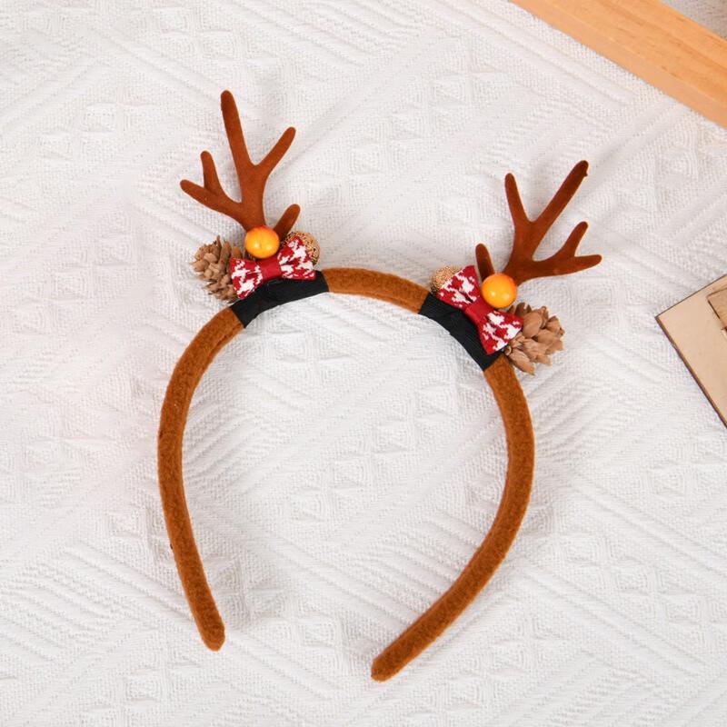 Plush Christmas Deer Antler Hair Clips