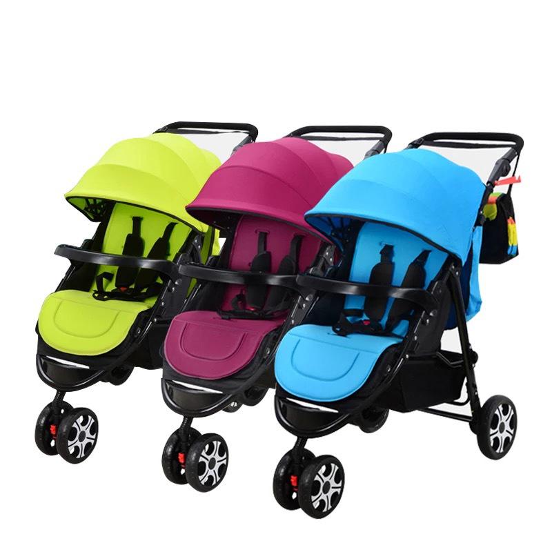 Huaying Multi-Purpose Folding Twin Stroller