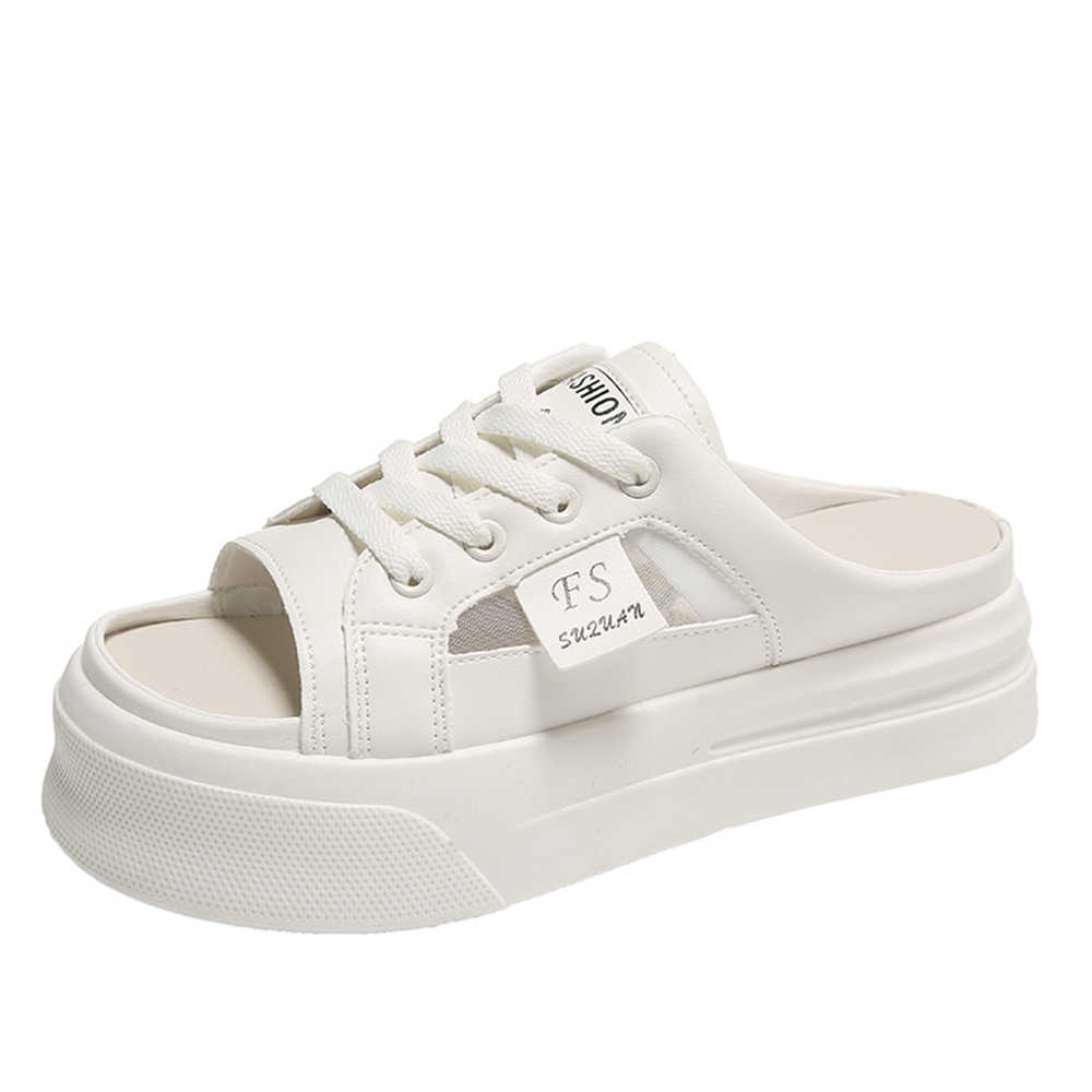 Fashion Summer Opening 34 Number Slippers Shoes Women White Big Size Sandals Sneakers Sports Dropship Vietnam Health Casual