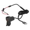 Electric Vehicle Motorcycle Mobile Phone Charger Digital Display Voltage QC3.0 Dual USB Charger