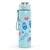 1PC Medical Stethoscope Heart Icon Print 750ml Color Plastic Sports Water Bottle Leakproof Flip Straw Lid Suitable for Sports Office Home Use
