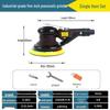5-Inch Pneumatic Handheld Grinder & Polisher with Sandpaper & Waxing Head