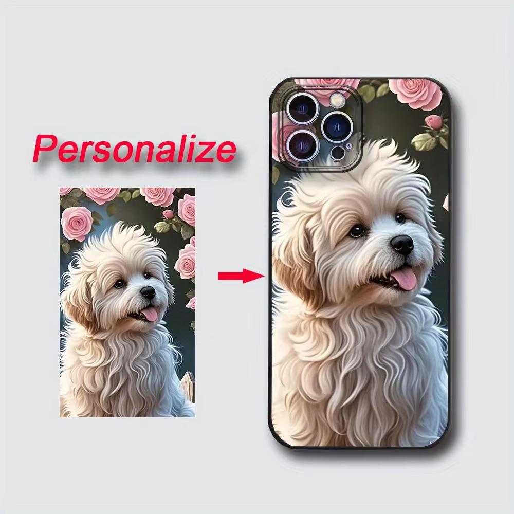 

For iPhone 17 17Air 16 16e 15 14 13 12 11 Pro Max Mini SE 2020 2022 XS XR 6s 7 8 Plus DIY Photo Customization Black Matte Case iPhone 12 mini