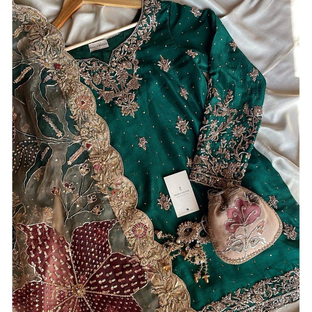 Indian Bollywood Designer Salwar Kameez Paksiatni Beautiful Ethnic Sharara Suit