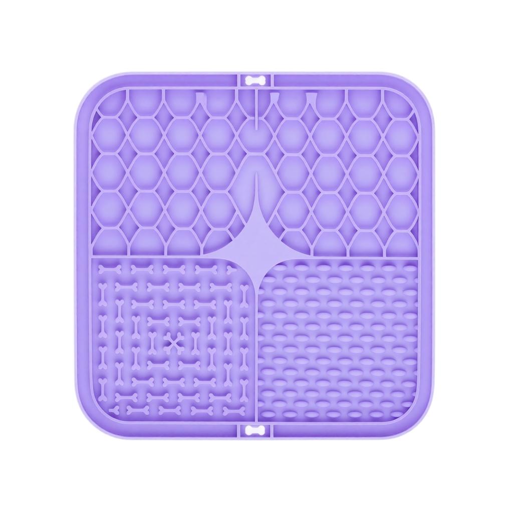 Silicone Slow Feed Lick for Dogs Cats with Suction Cups, Small Size Interactive Feeding Pad to Eating and Mess