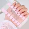 French Gel Semi-Cured UV Nail Art Stickers for 16 Fingers - Light Curing & Hot Selling