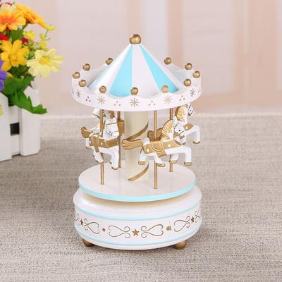 Easy Use Carousel Music Box Exquisite Design Carousel Cake Accessories  Holiday Decor