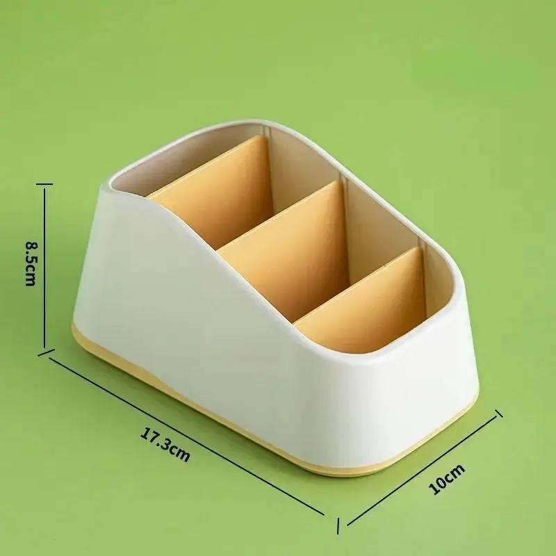 Remote Control Miscellaneous Storage Box Plastic Lattice Student Desktop Stationery Rack Storages Boxs Home Cosmetics Organizer
