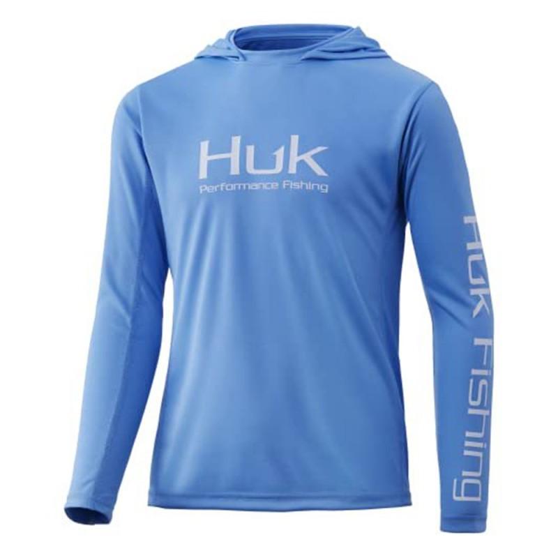 Men's Fishing Clothes HUK Long-sleeved Hooded UPF50 Sun Protection UV Breathable Quick-drying