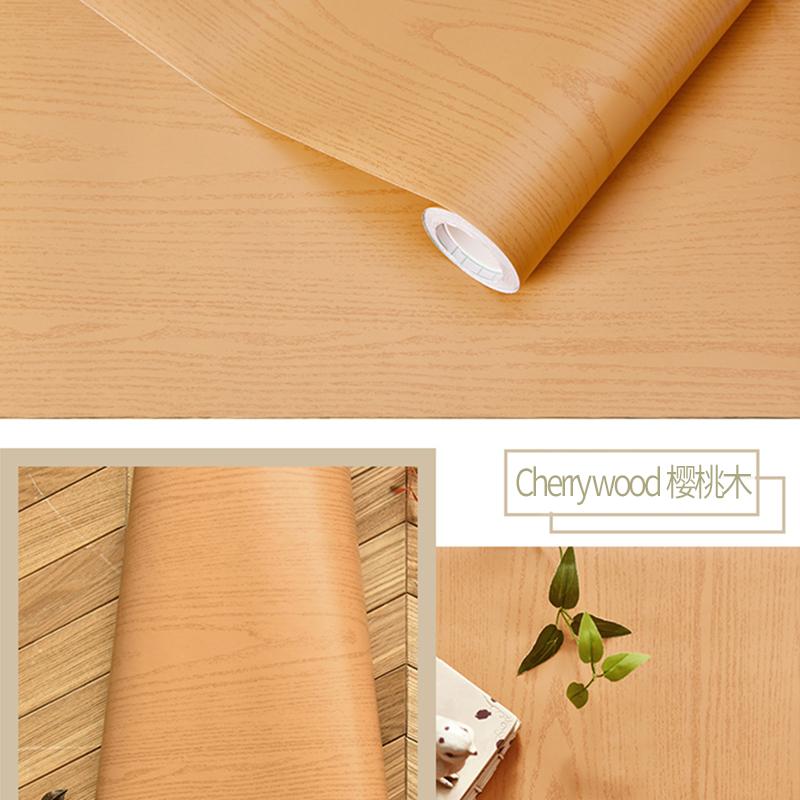 Waterproof Wood Grain Wallpaper Tables Wardrobes Cabinets Furniture Renovation decoration Self Adhesive Wallpaper
