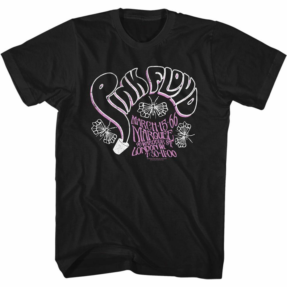 Pink Floyd Butterflies Black Adult T-Shirt Mens Womens Tees Top 3XL