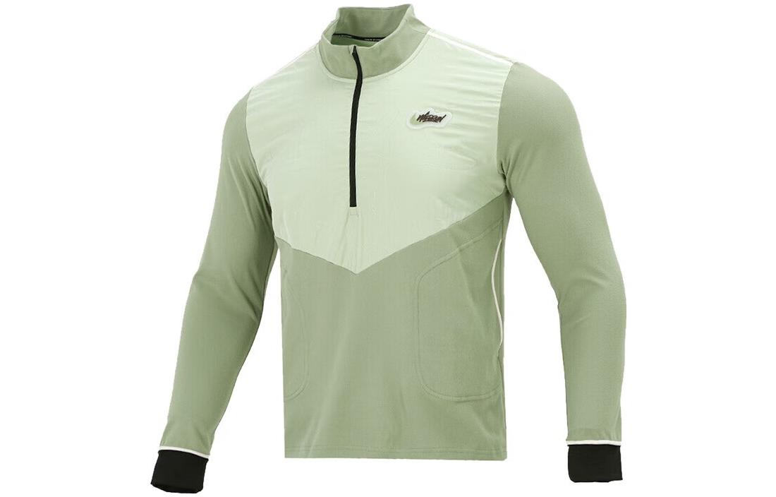 Nike Sweatshirts Men s Green Stand Collar Moderate Other DD6765-386 L