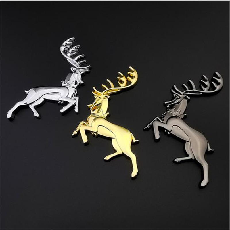 Yilu Pingan 3D Geweih Auto Logo Metallaufkleber für Personalisierte Fahrzeugdekoration