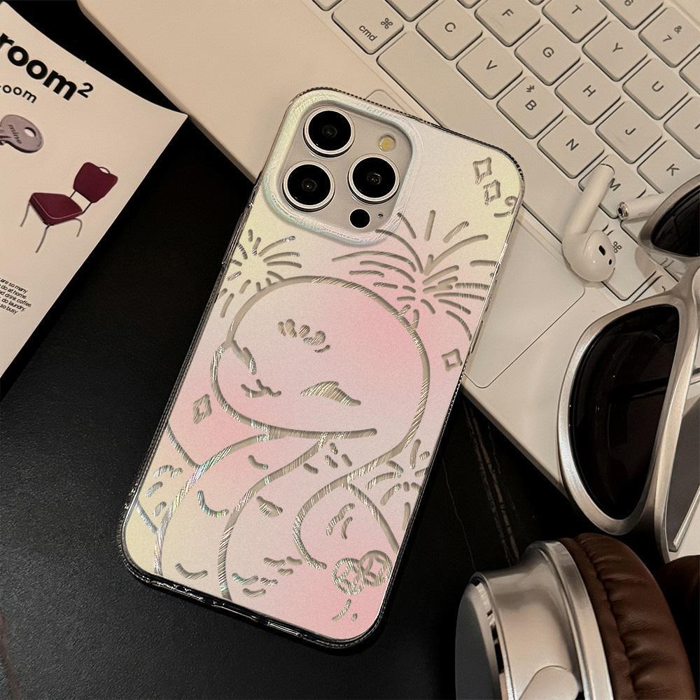 Federglanz Handyhülle für Samsung A53 A14 A33 A12 A32 S24 S23 Plus S20 S21 FE für iPhone 17 15 16 13 Pro 17 16 Pro Max Schmetterlingsschleife Handyhülle