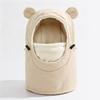 Fleece Lined One-piece Hat Scarf Windproof Children's Hats Cute Winter Hood Hat
