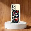Queen of Hearts Playing Card Phone Case For Samsung S25,S24,S21,S22,S23,S30,Ultra,S20,Plus,Fe,Note,10,9,5G Black Cover
