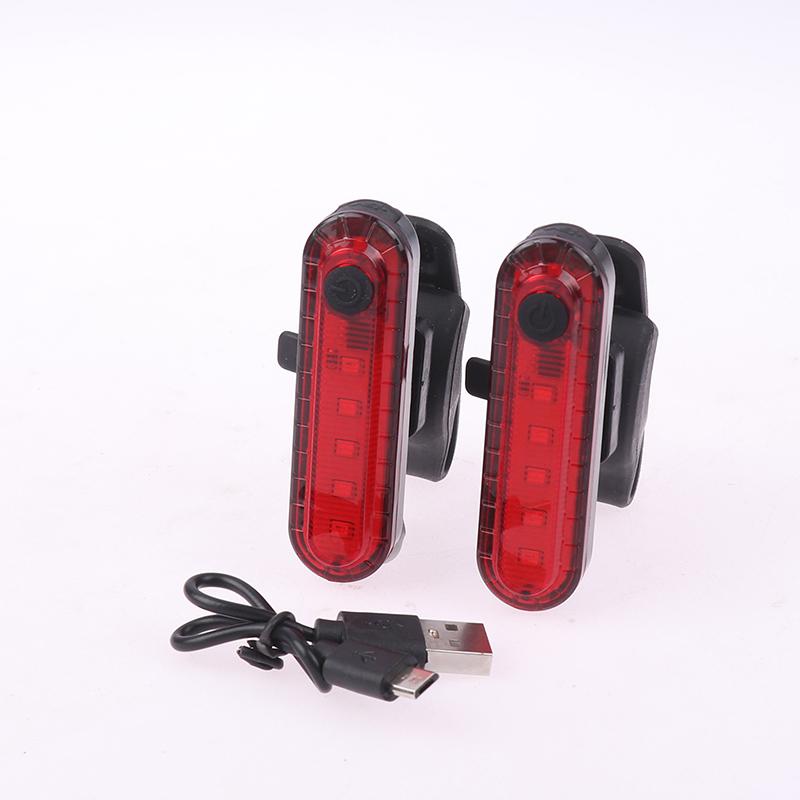 

Bike Tail Light Usb Rechargeable Led Bright Rear Red Bike Light Fit On Any Bicycle/Helmet Easy To Install For Cycling Safety 2PCS красный