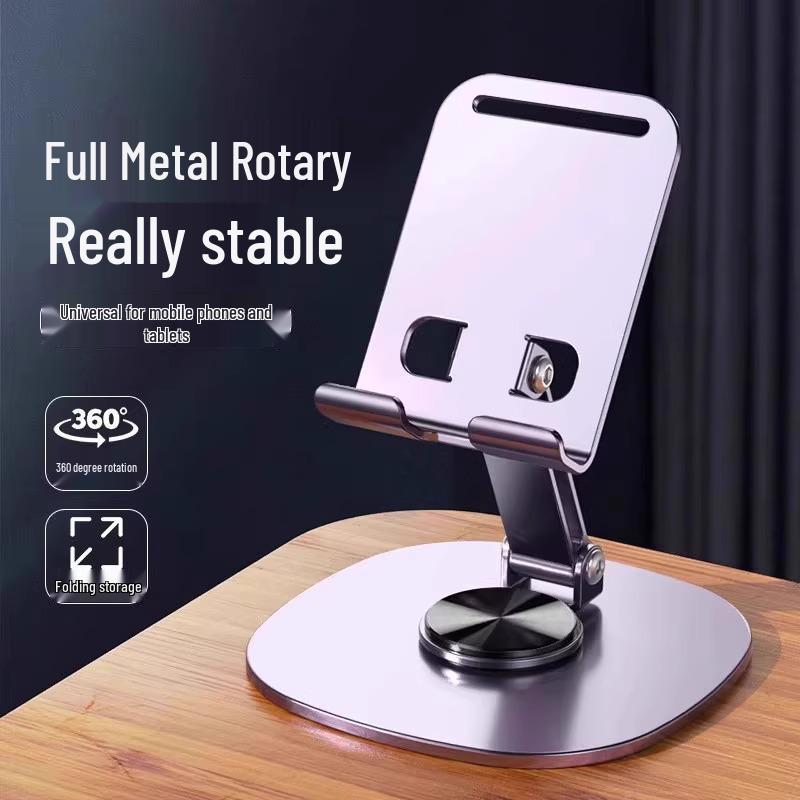 Rotatable Foldable Desktop Phone & Tablet Holder for Live Videos