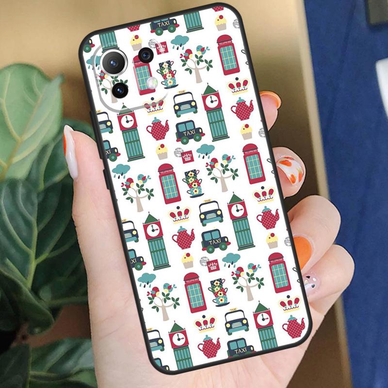 London Red Bus Big Ben Case For Xiaomi 17 Pro Max 14 15 Ultra 13T 14T 15T Pro POCO F8 F7 F5 F6 X5 X6 X7 Pro Coque