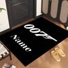 007 (1) Personalized Name Office Carpet Stylish Decor for Living Room Bedroom Kitchen