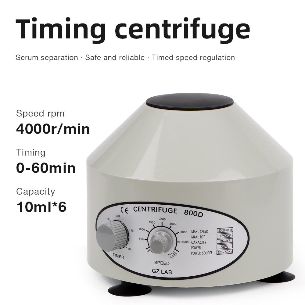 Electric Centrifuge Timing Speed Control Centrifuge 0~4000rpm Centrifuge Vaccine Medical Practice Machine for Lab Scientific EU Standard белый