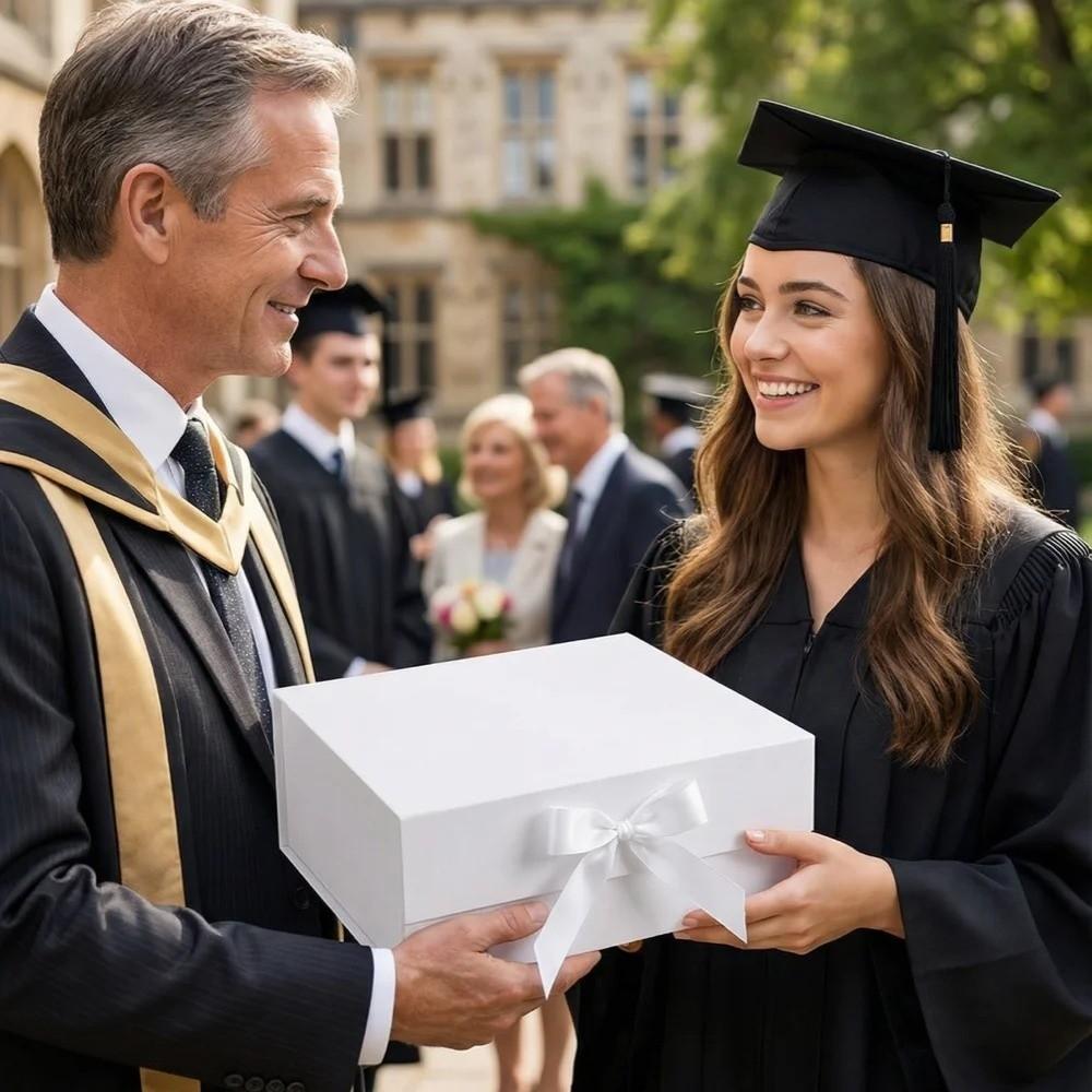 Velká Prázdná Krabice Jednodílná S Sklopným Víkem Balicí Krabice Luxusní Stuha Dárková Krabice Párty Valentýn