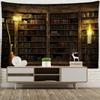 Candle Bookshelf Tapestry Wall Hanging Bohemian Witchcraft Abstract Mysterious Dormitory Bedroom Home Decor