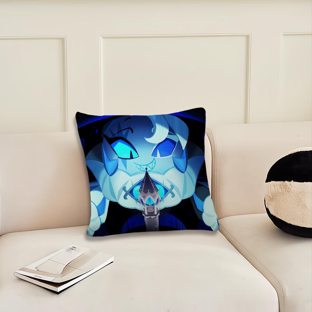 C-Cookie Run K-Kingdom Shadow Milk Cookie Cushion Cover Living Room Headboard Office Bedroom Cushion Sofa Nap Time Pillow Case