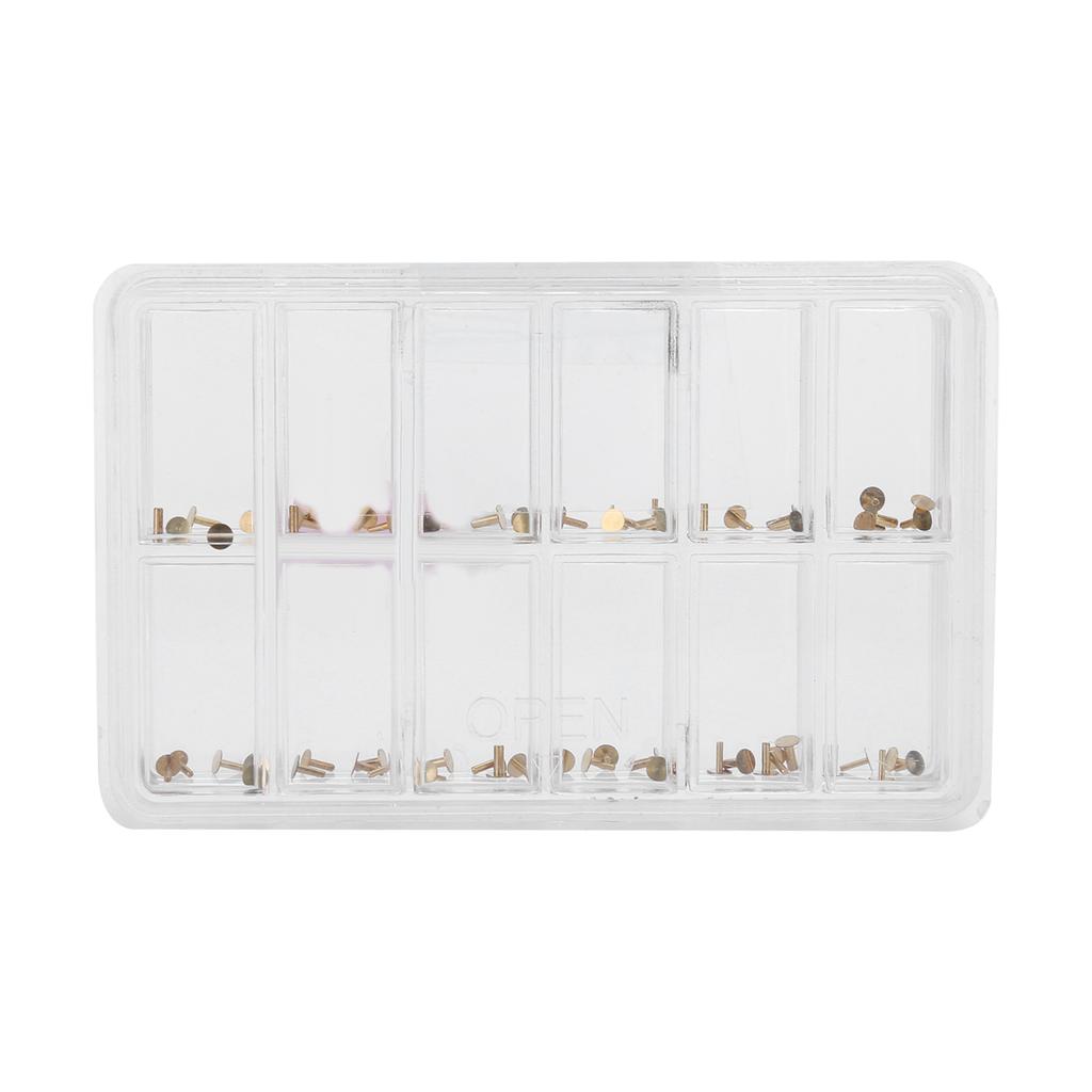 60 Stück / Schachtel Kupfer Uhrenzifferblatt Füße Sortiment Ersatzteile Reparaturen Teile für Armbanduhr Uhrmacher