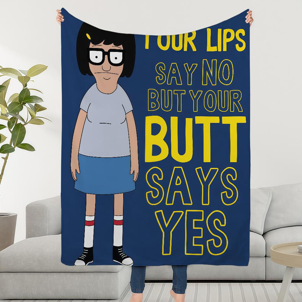 

Blanket Throw Super Cosy Plush Living Room Sofa Couch B-Bobs-ES Childish Birthday B-BurgersS-ES Gifts 75cmx90cm