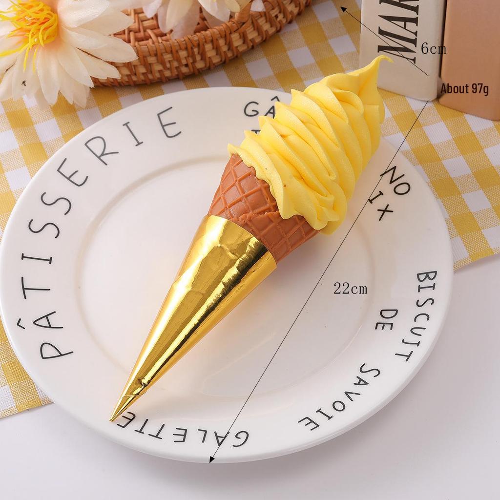 Simulated Ice Cream Dessert Cones & Cold Drink Models for Display & Photography