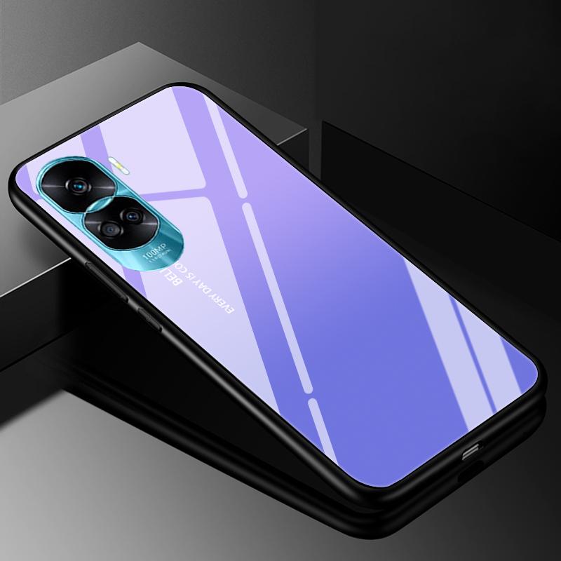 Tempered Glass Hard Cover For Honor 90 Lite 5G Case Marble Funda Coque For Honor 90 Pro Honor90 90Lite 90Pro Phone Shells Bumper