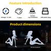 Funny USB Beauty Girl LED Light Car Rear Windshield Decorative Light High Brightness Wick Car Spoof Decoration