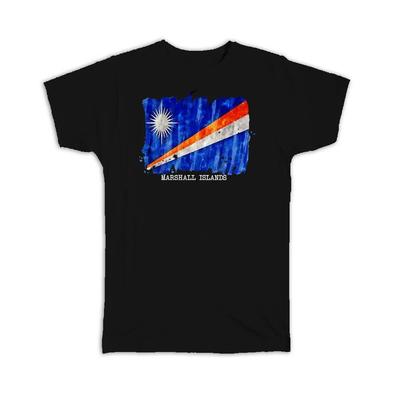 Gift T-Shirt : Marshall Islands Flag Australia Travel Expat Country Watercolor
