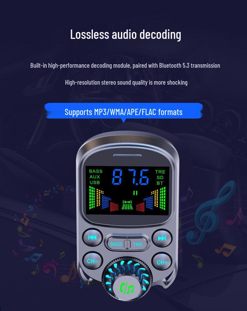 Bluetooth FM Transmitter Auto MP3 Player mit Dual USB Autoladegerät