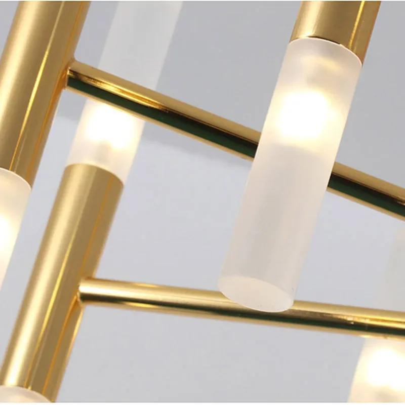 Postmodern living room LED art pendant light acrylic Nordic design pendant light dining room kitchen bedroom lighting fixtures